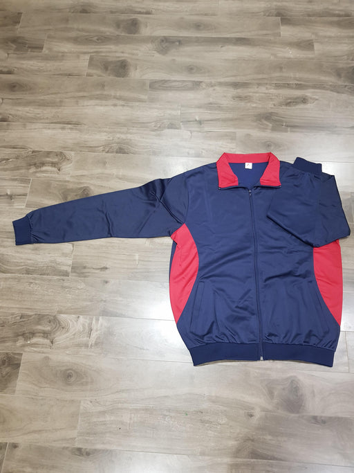 Dark blue with red collar Sports Track suit